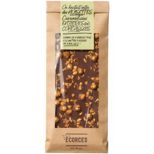 Ecorce chocolat au lait et noisettes caramélisées