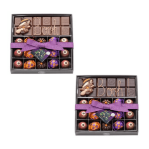 Boite 15 Chocolats d'Halloween et sa tablette de chocolat lait ou noir