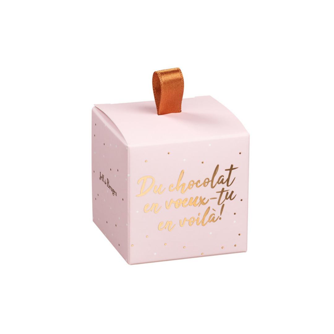 Cube chocolats convive nouvel an