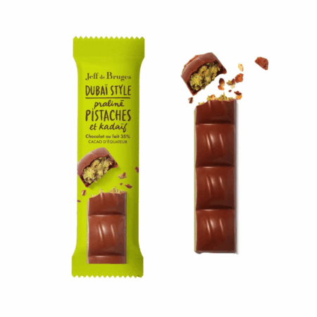 Barre Dubaï style praliné pistaches kadaïf