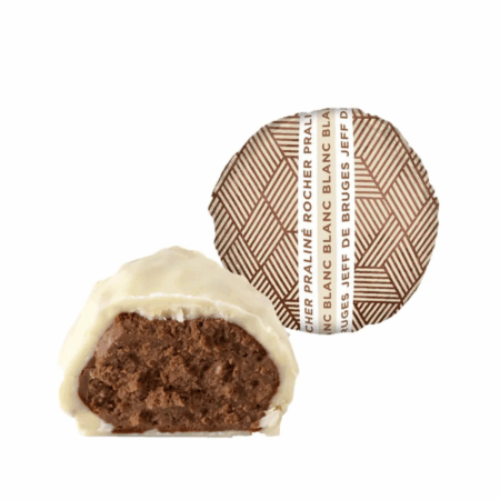 Rocher chocolat blanc au praliné noisettes