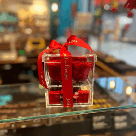 Boite Plexi 4 fleurs avec 250g