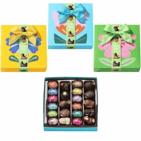 Petite boite fleur chocolats de Pâques 282g