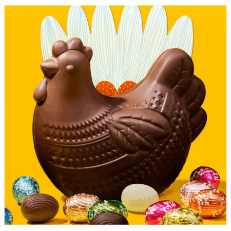 Petite poule Colette en chocolat