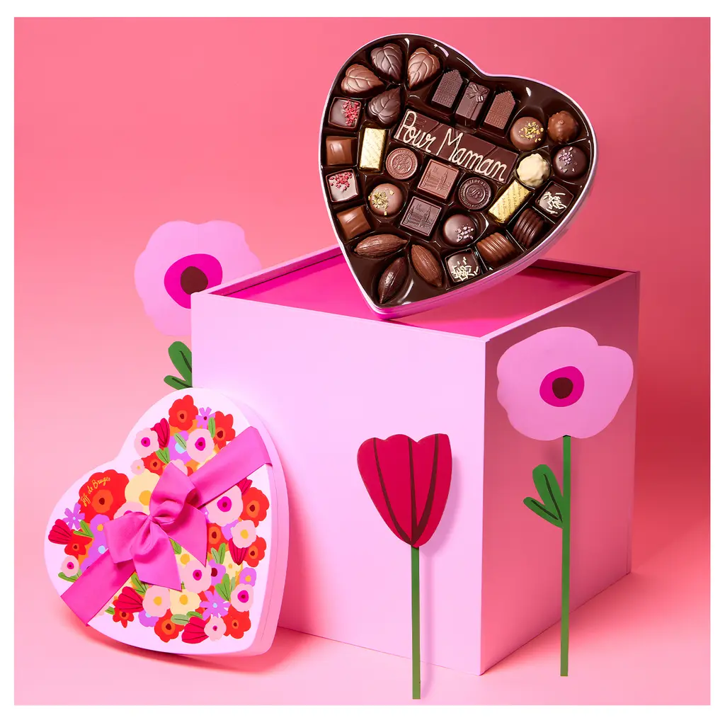 Boite métal coeur Fête des Mères et sa barre de chocolat – Image 2