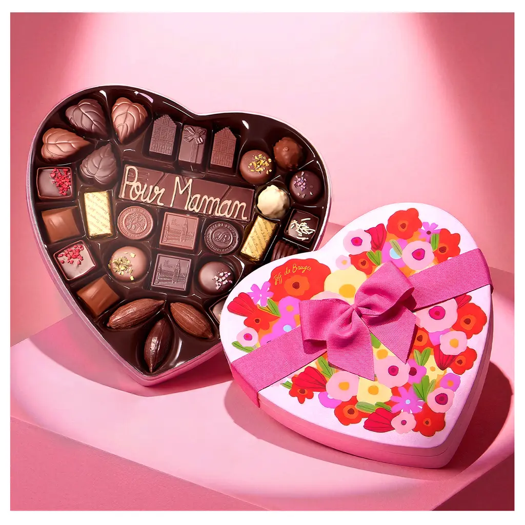 Boite métal coeur Fête des Mères et sa barre de chocolat – Image 3