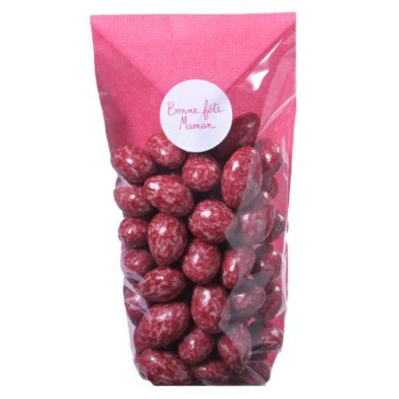 Sachet amandes chocoframboise - Fête des Mères