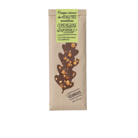Écorce de chocolat au lait et noisettes caramélisées